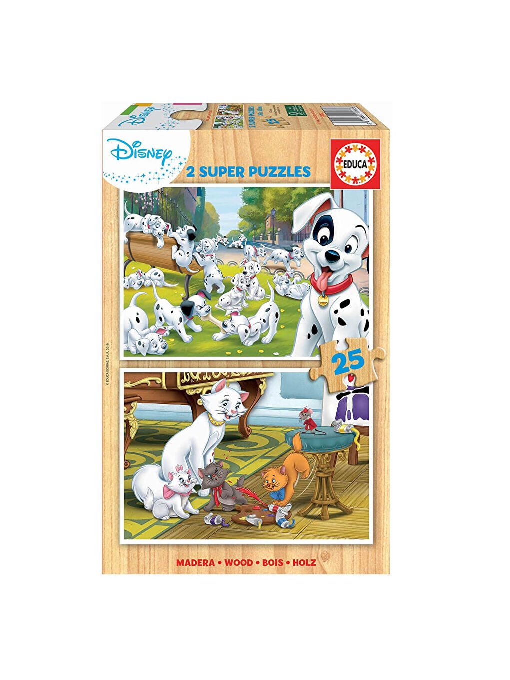 Çocuk Puzzle 2X25 Animals 18082