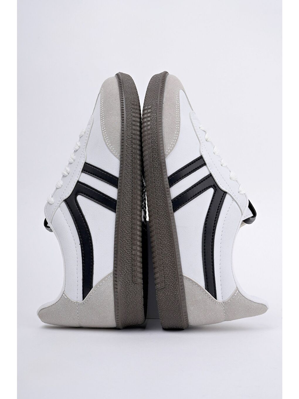 Beyaz GARCİA Unisex Ortopedik Günlük Bağcıklı Yürüyüş Koşu Sneaker Spor Ayakkabı-2