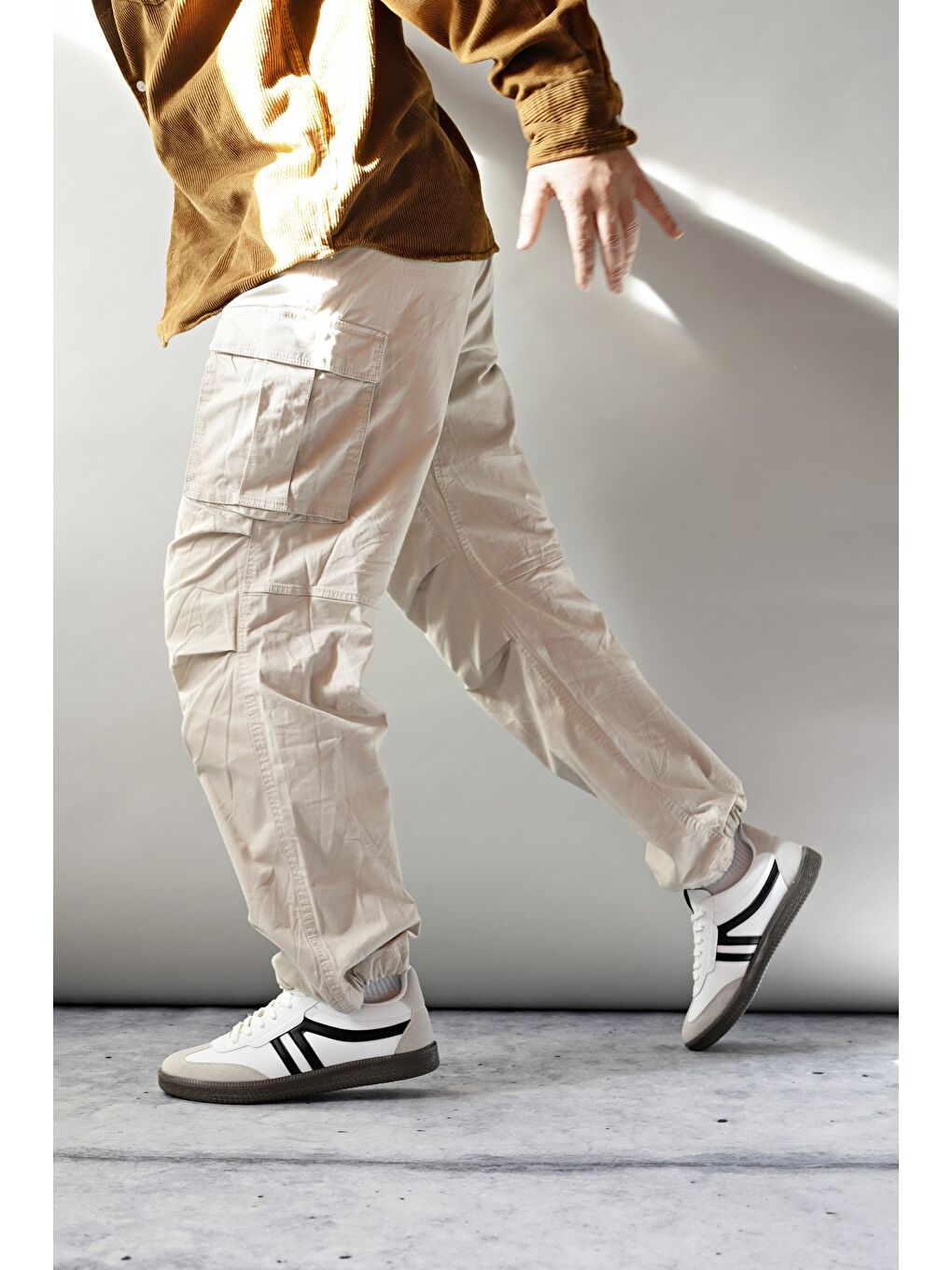 Beyaz GARCİA Unisex Ortopedik Günlük Bağcıklı Yürüyüş Koşu Sneaker Spor Ayakkabı-6