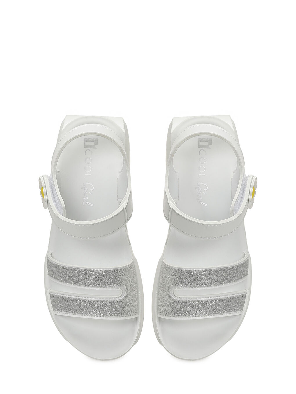 BEROK F 6FX Beyaz Kız Çocuk Sandalet-3