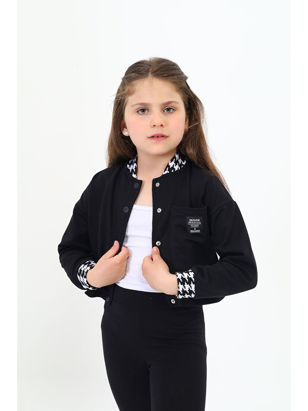 Siyah Kız Çocuk Hırka-3