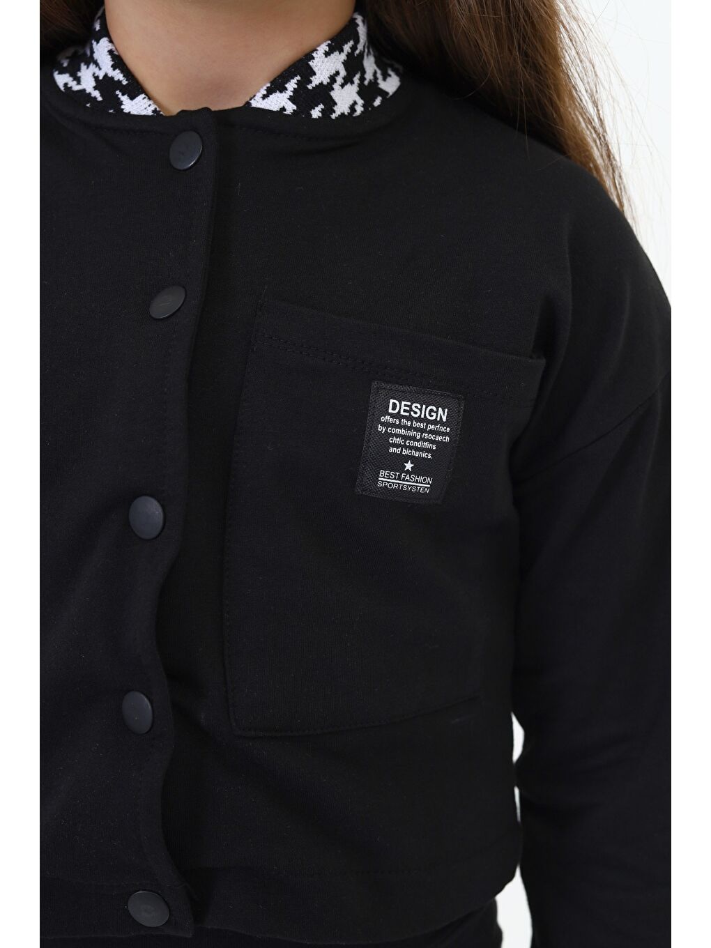 Siyah Kız Çocuk Hırka-5