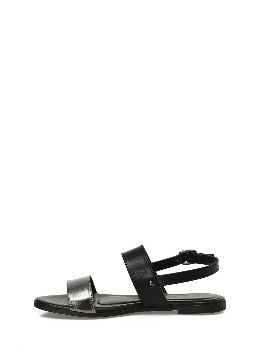 25S-270 5FX Siyah Kadın Düz Sandalet-2