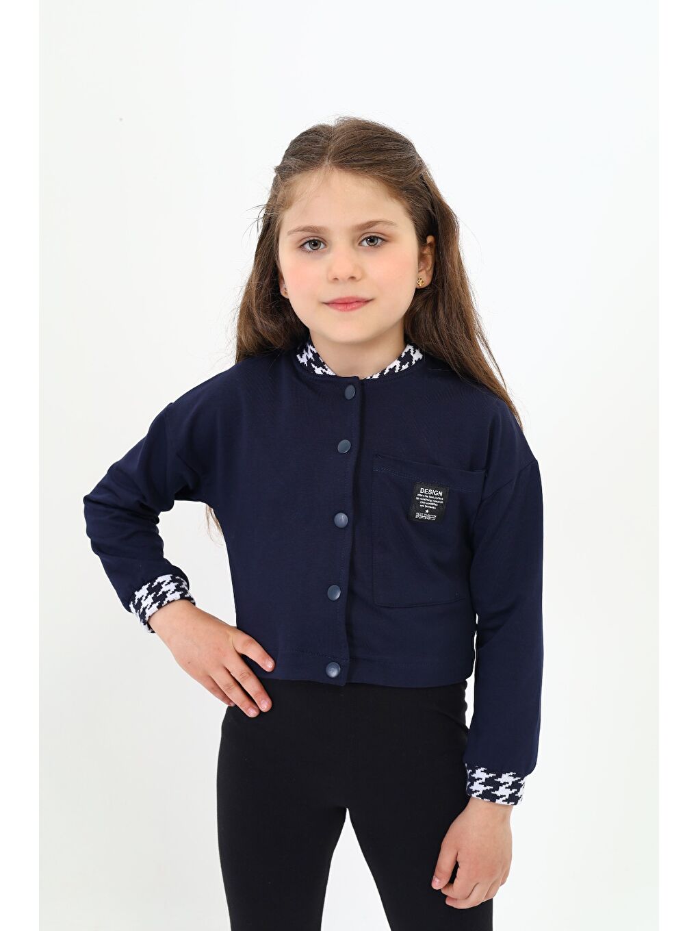 Lacivert Kız Çocuk Hırka-1