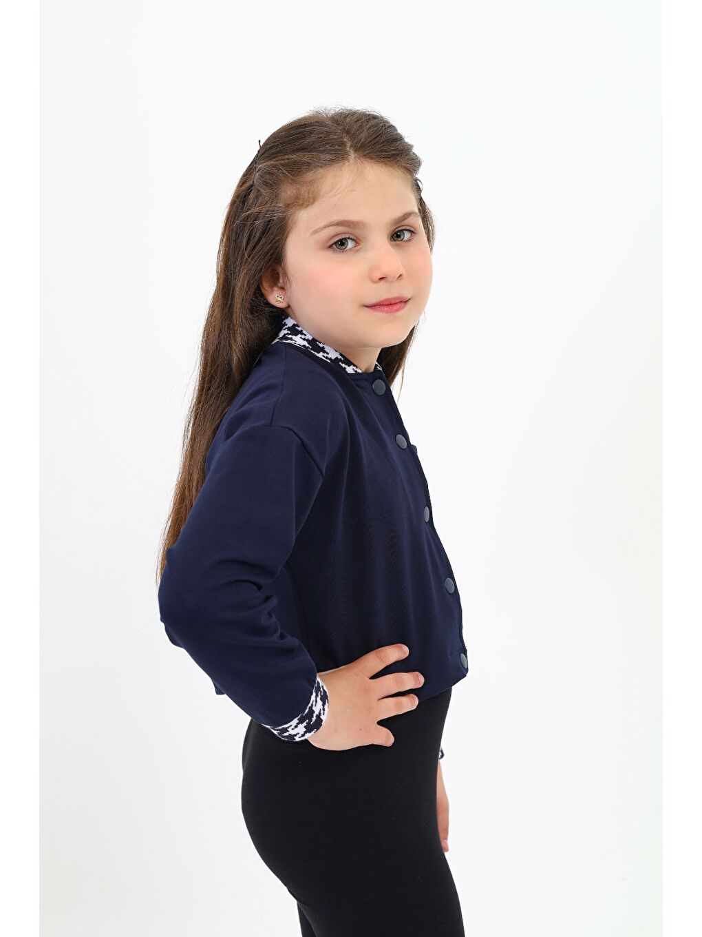 Lacivert Kız Çocuk Hırka-2