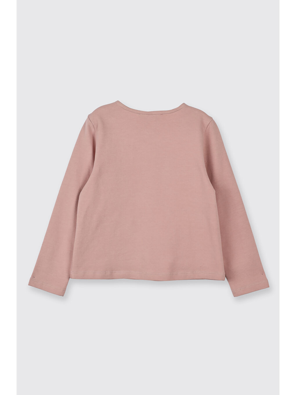 Kız Bebek Cep Detaylı Düğmeli Örme Pembe Hırka-1