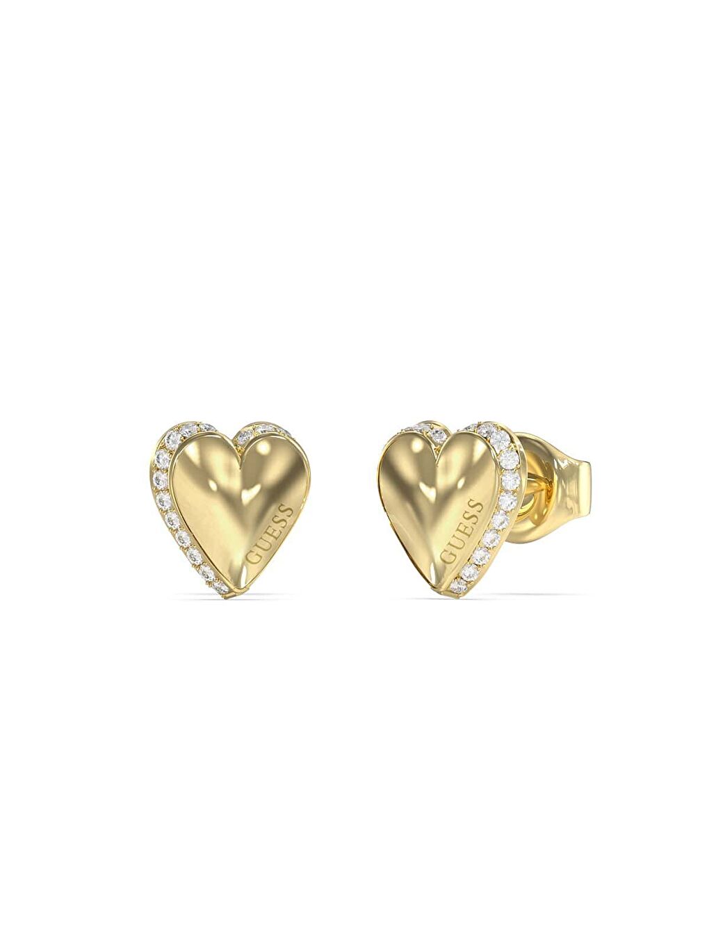 Sarı JGUJUBE06092JWYGTU Kalpli Kadın Küpe