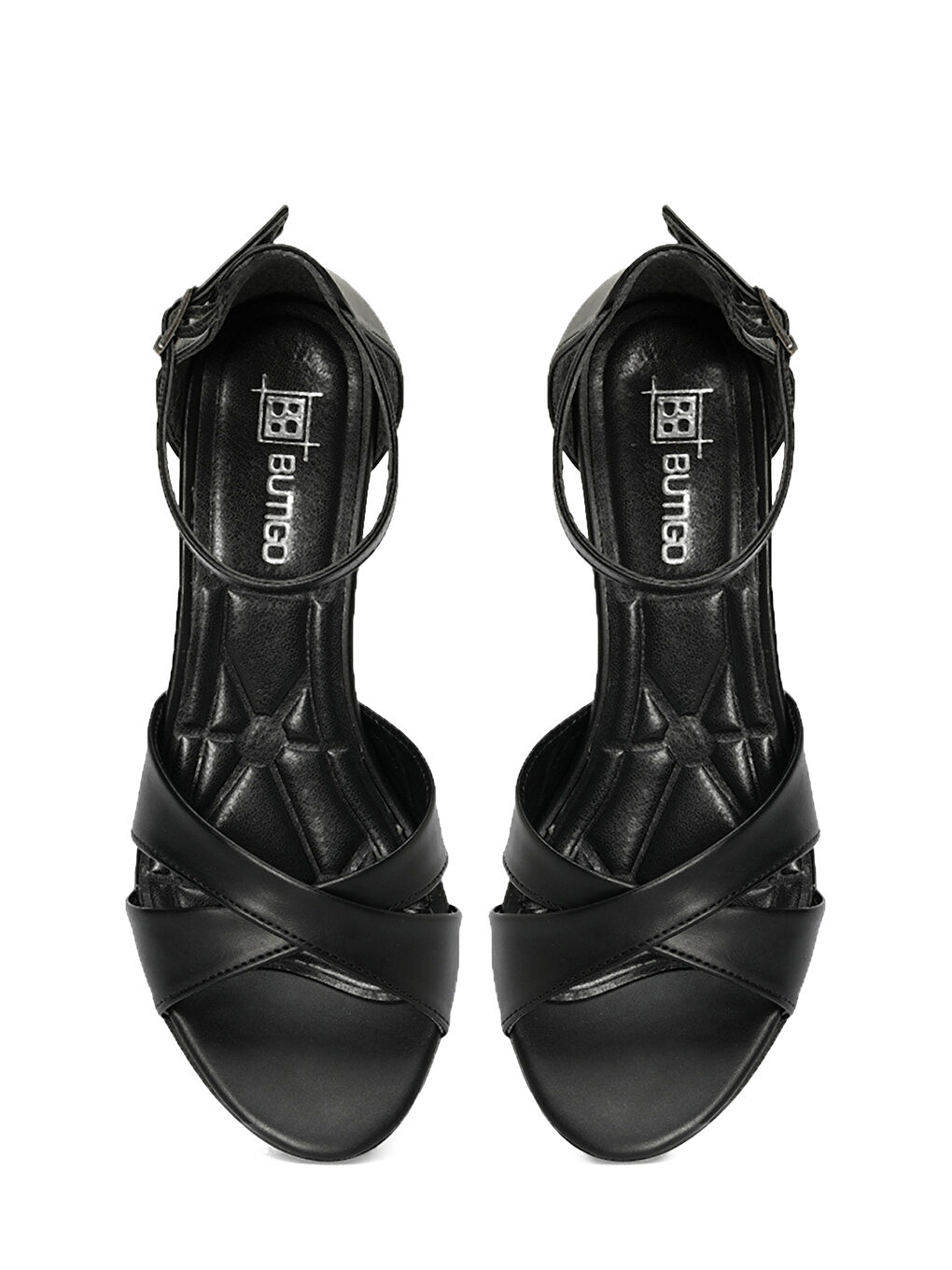 25S-274 5FX Siyah Kadın Topuklu Sandalet-3