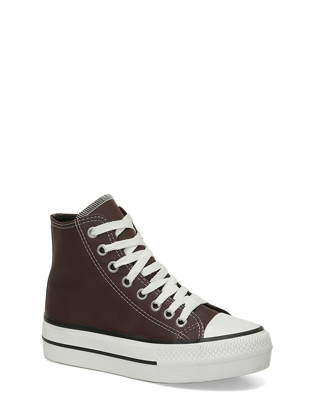 TRX24K-882 4PR Bordo Kadın Sneaker Bot-1