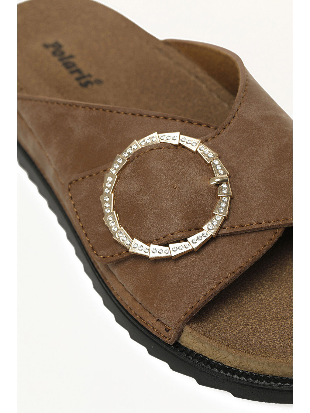 Kahverengi 167202.Z6FX Taba Kadın Düz Terlik-6