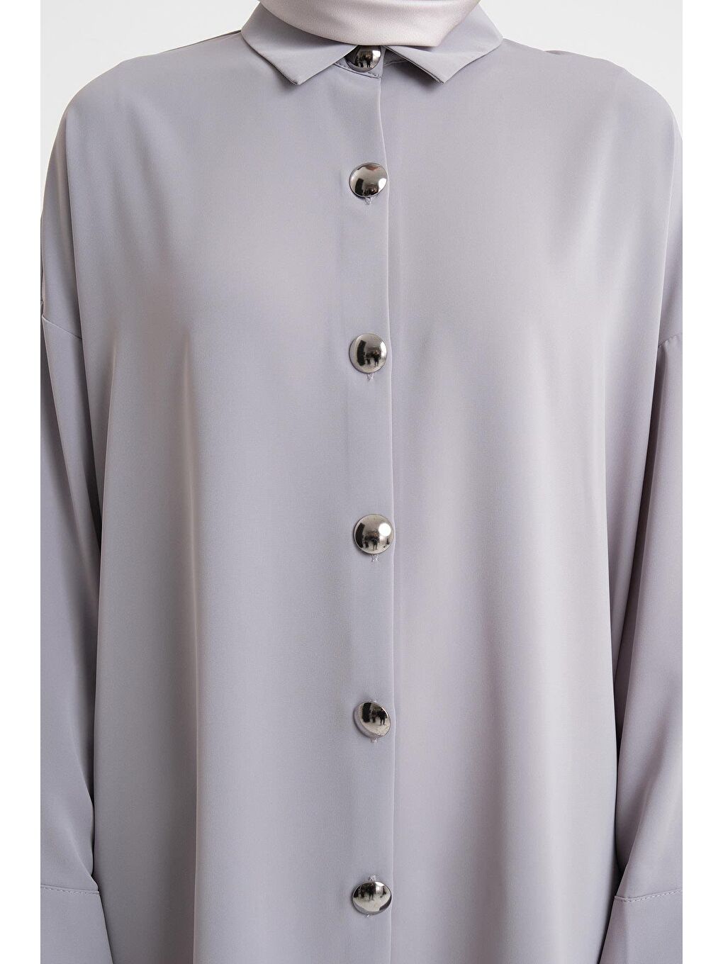 Gömlek 24Yd3000 Gri-4