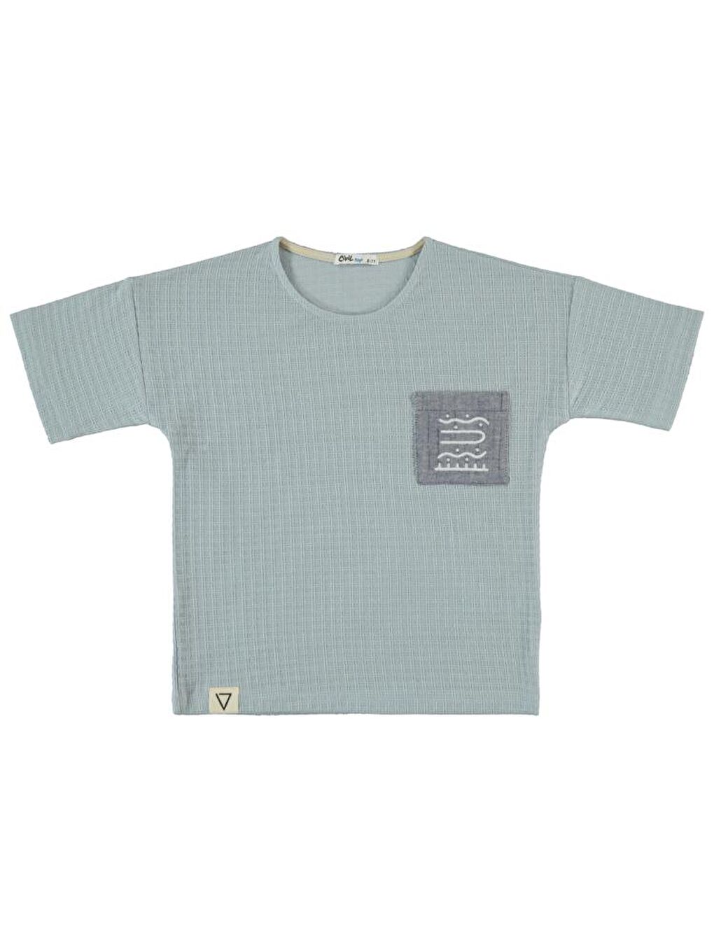 Yeşil Boys Desenli Cepli 6-9 Yaş Tişört-2