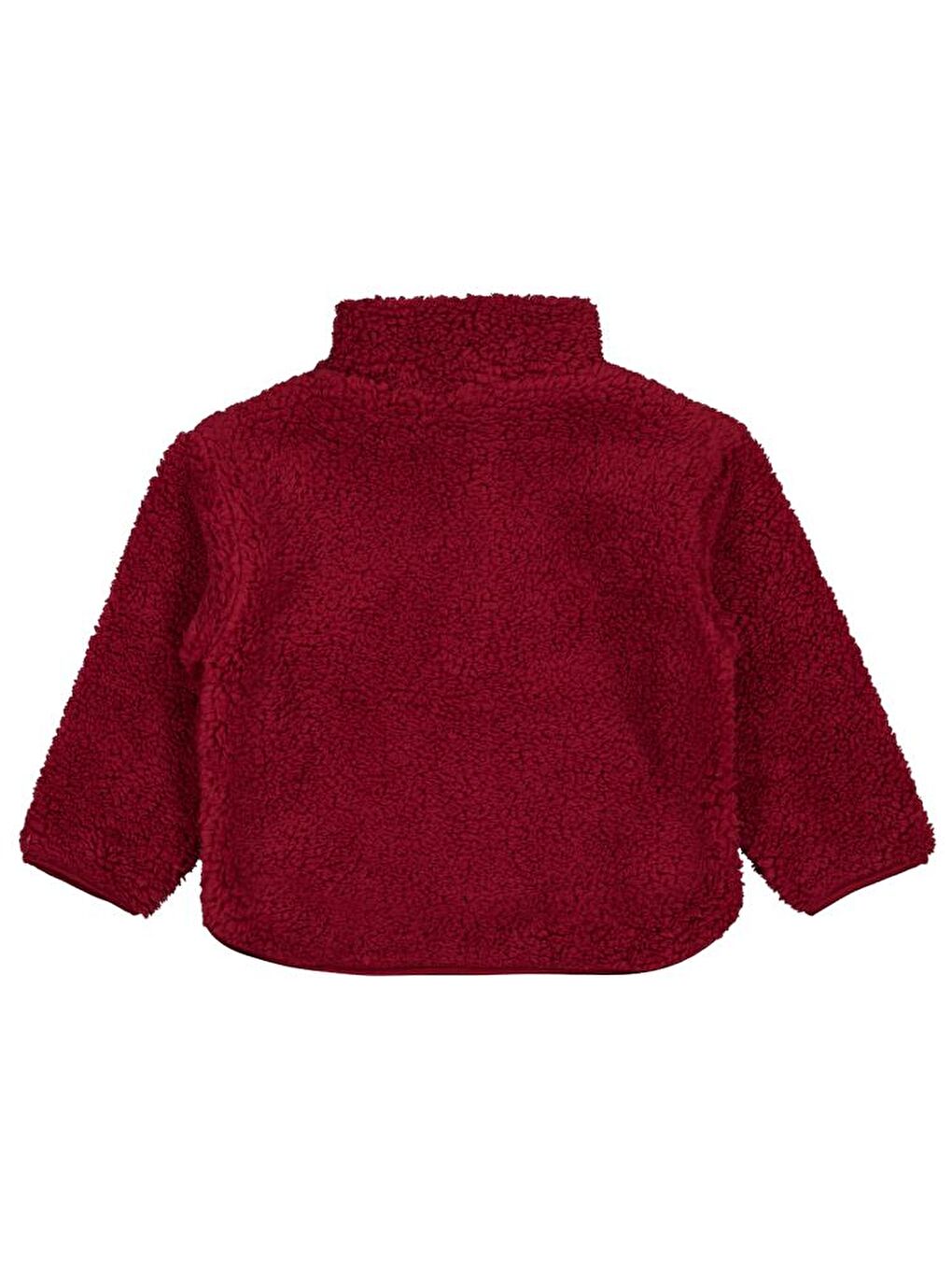 Bordo Boys Biyeli Yarım Fermuarlı 2-5 Yaş Sweatshirt