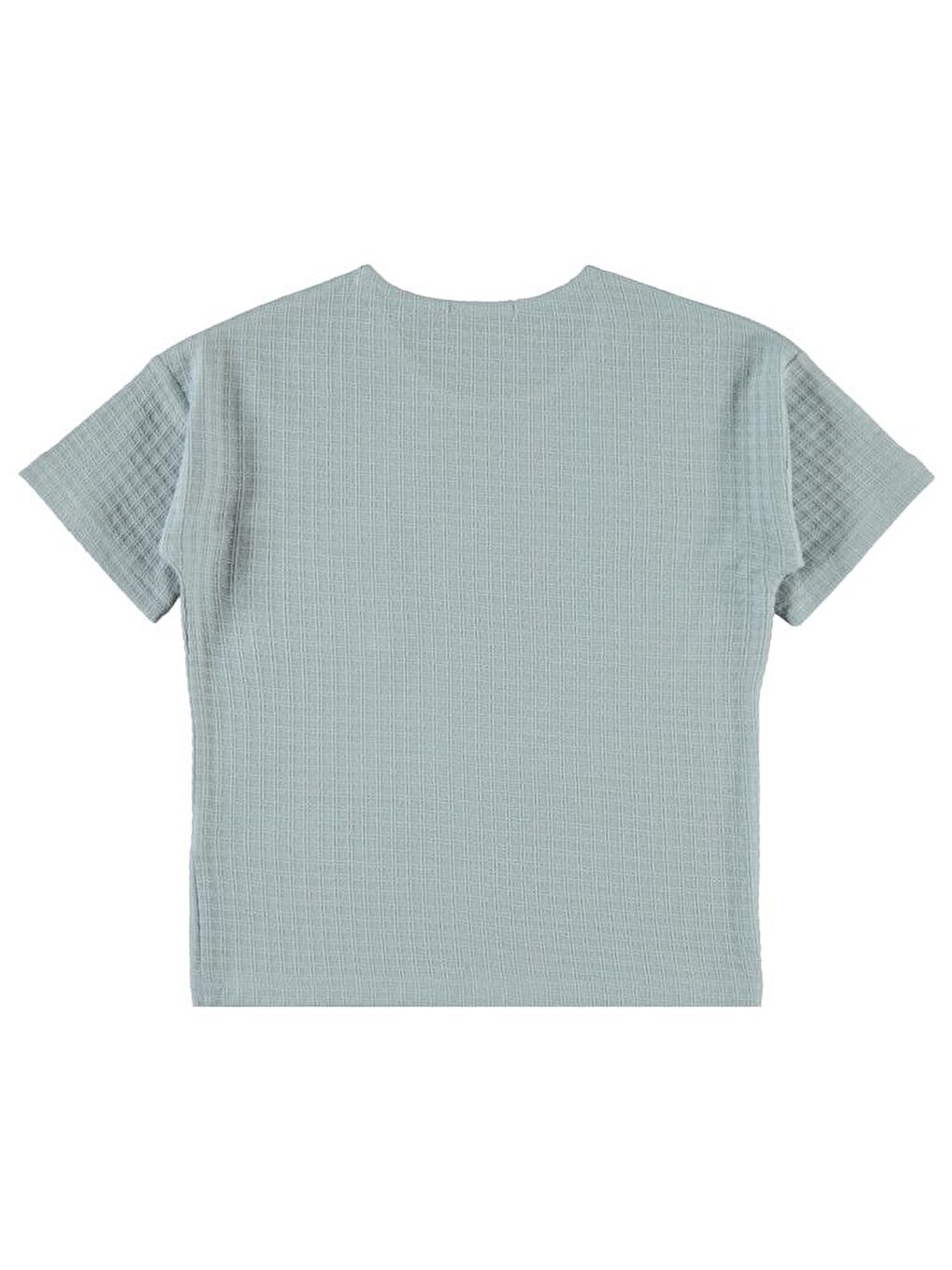 Yeşil Boys Desenli Cepli 6-9 Yaş Tişört-3