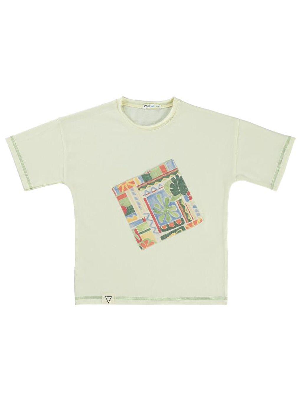 Ekru Boys Desenli Cepli 6-9 Yaş Tişört