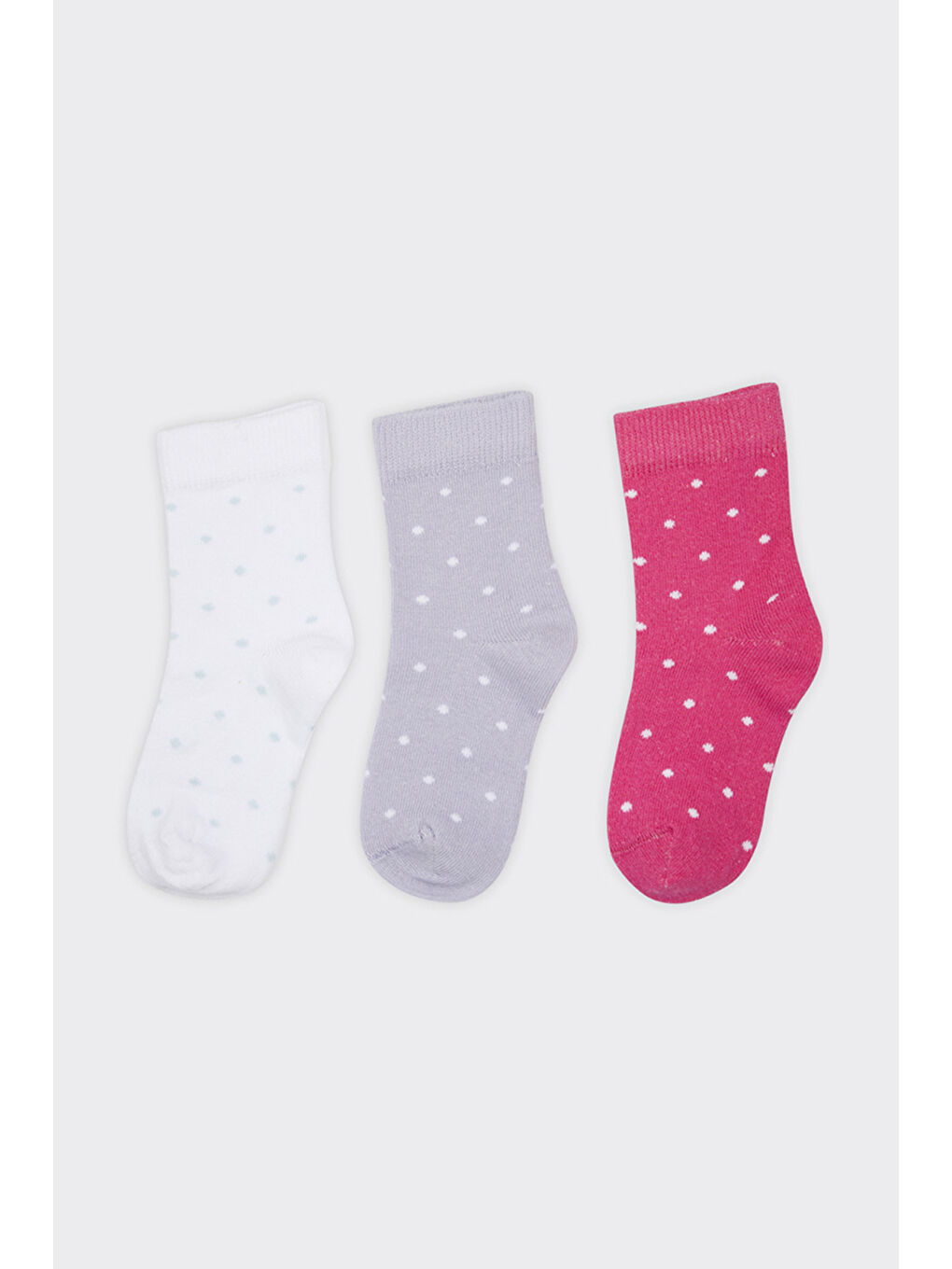 Karışık Kız Çocuk Puantiyeli Soket Çorap