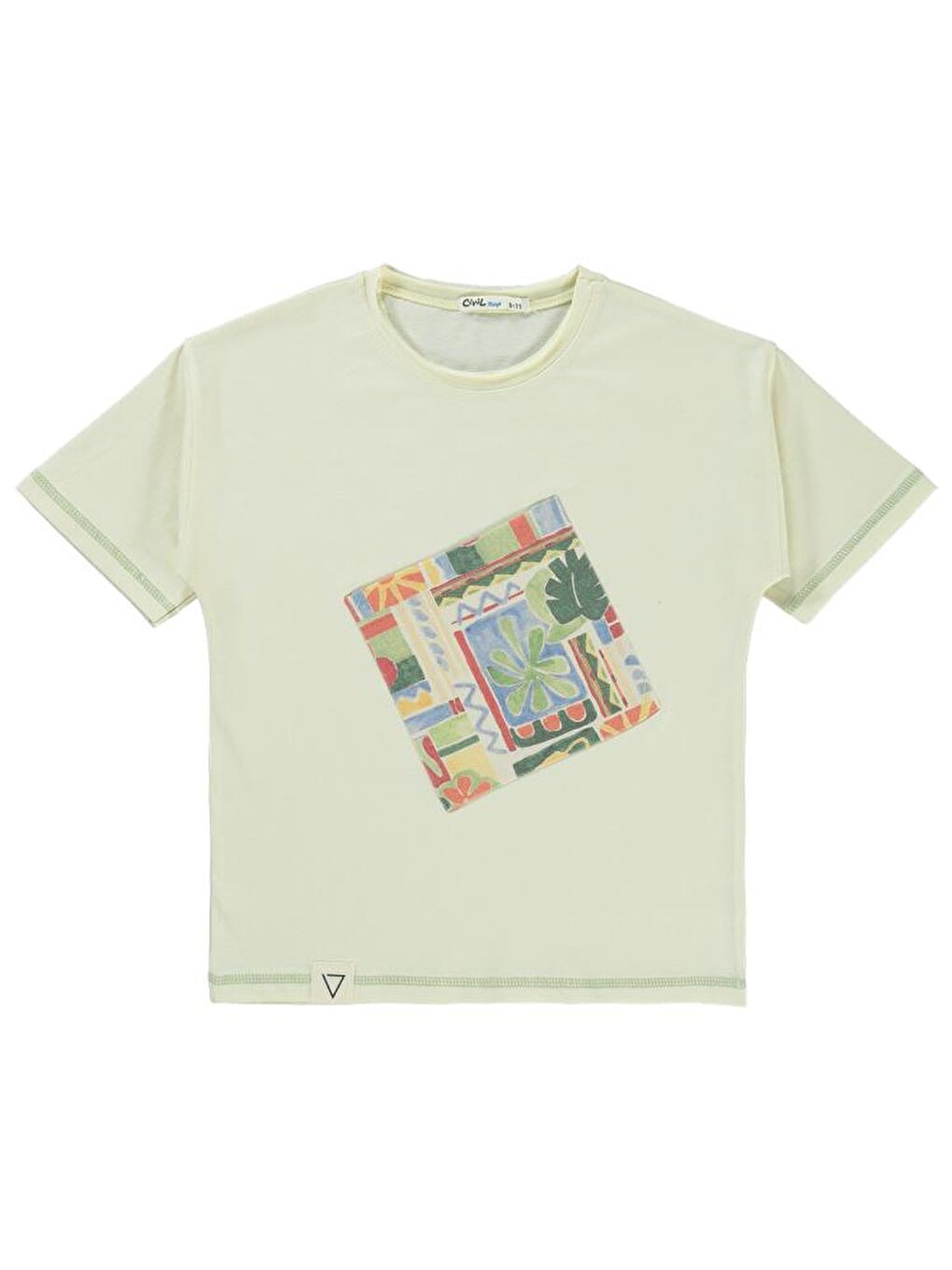 Ekru Boys Desenli Cepli 6-9 Yaş Tişört-2