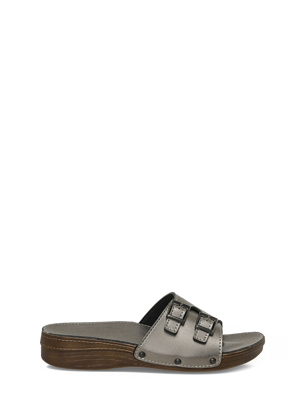 Gri 409008.Z6FX Gümüş Kadın Ev Terliği