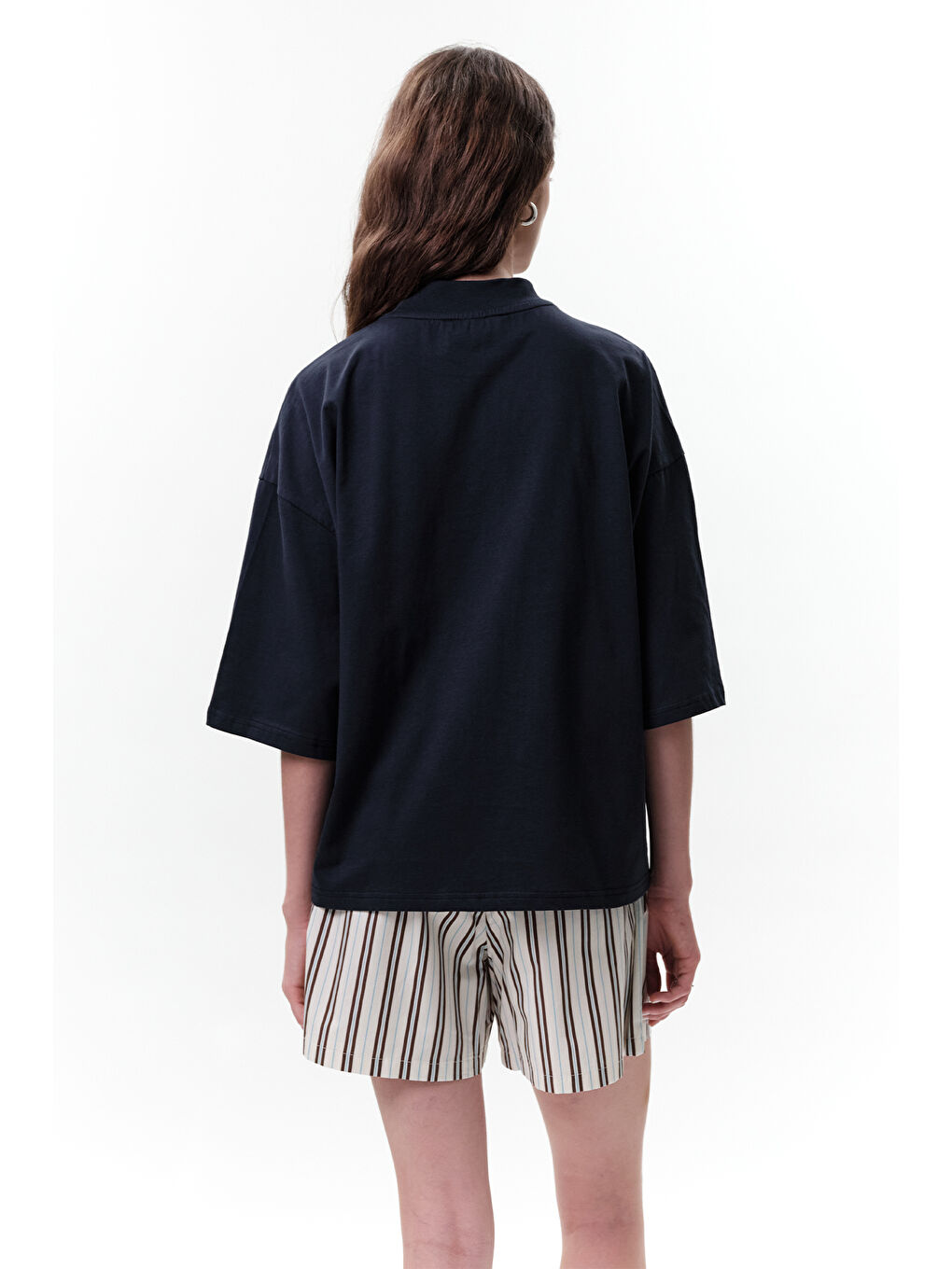 Siyah Baskılı Kısa Kol T-Shırt Pasta-5