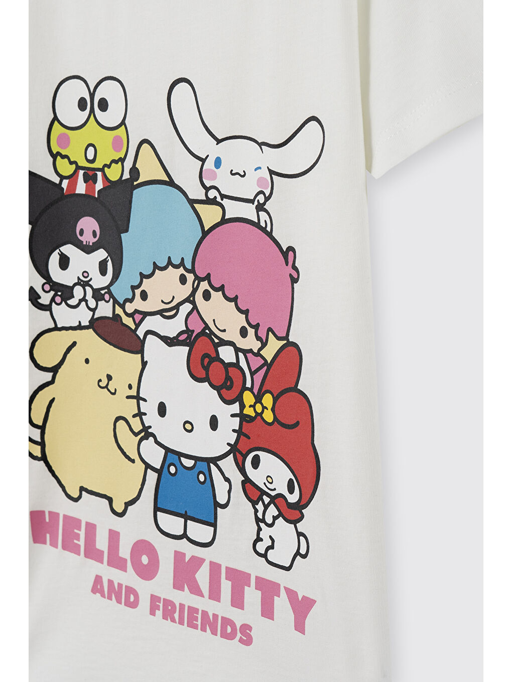 Kız Çocuk Hello Kitty Fuşya Pijama Takımı-2