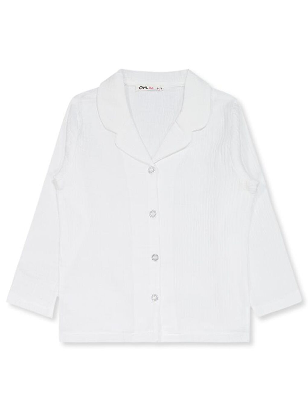 Ekru Girls Düz 10-13 Yaş Pijama Takımı-2