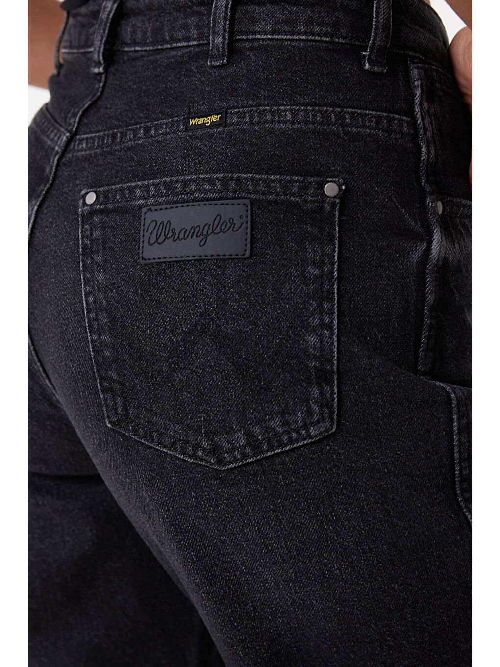 Bej Mom Slim Fit Dar Kesim Yüksek Bel Dar Paça Esnek Jean Jean Pantolon-5