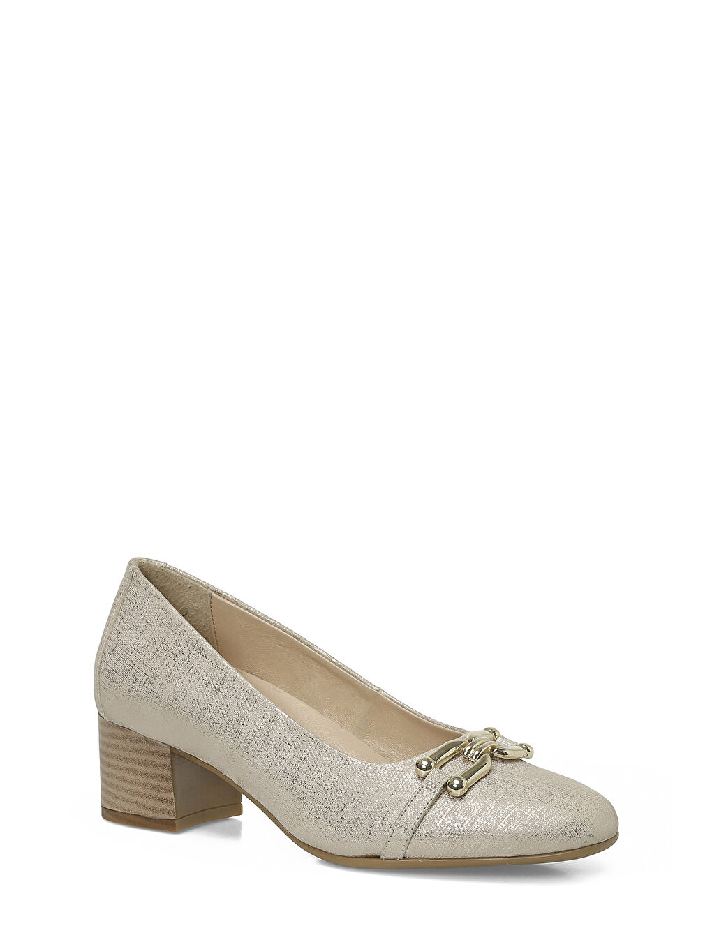 105776.Z6FX Bej Kadın Topuklu Ayakkabı-1