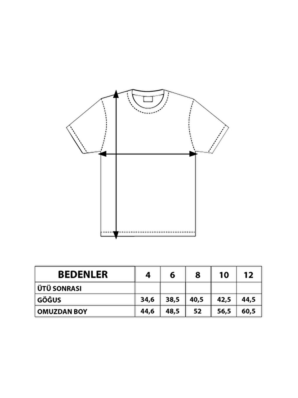 Sarı Erkek Çocuk Motorsiklet Baskılı Tişört-2