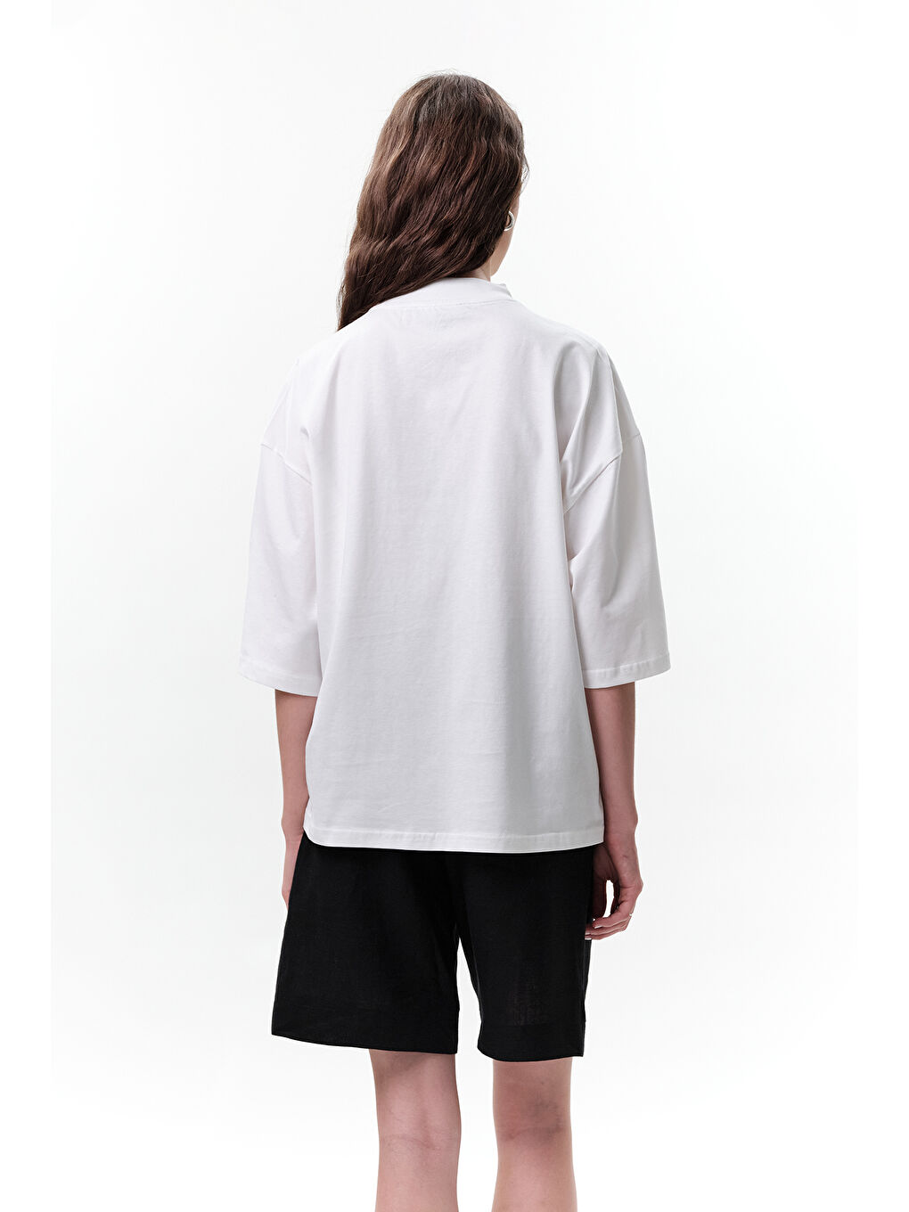 Beyaz Baskılı Kısa Kol T-Shırt Archıve-6