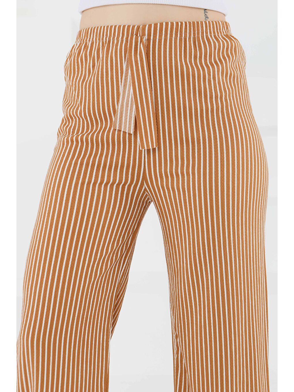 Kahverengi Çizgili Pantolon Taba - 27449-1