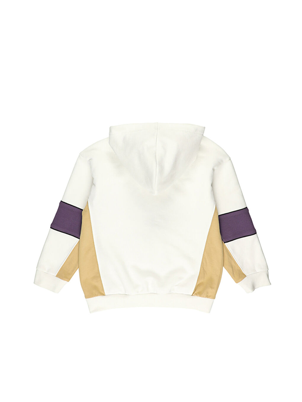 Beyaz Erkek Çocuk Kapüşonlu Sweatshirt-3