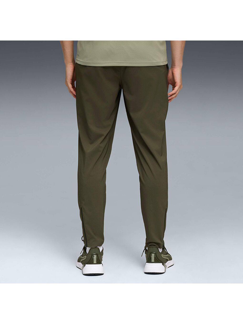 Yeşil TAD ESSENTIALS Erkek Dokuma Dar Paçalı Eşofman Altı-2