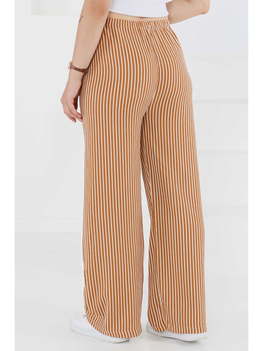 Kahverengi Çizgili Pantolon Taba - 27449-3