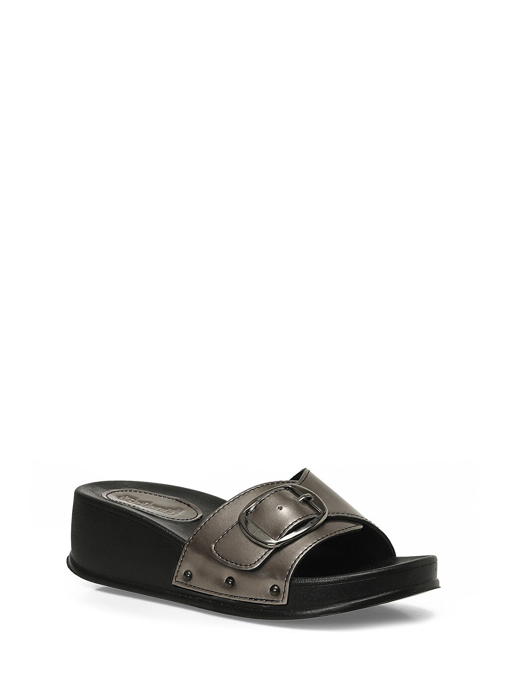 Gri 409018.Z6FX Gümüş Kadın Ev Terliği-1