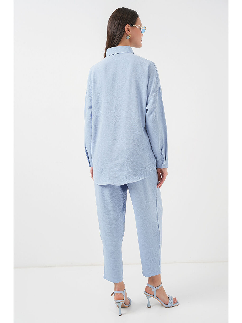 6593 Oversize İkili Takım - Mavi-4