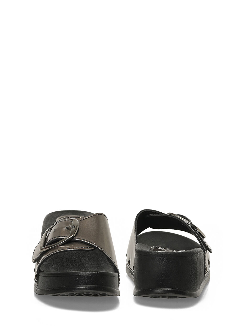 Gri 409018.Z6FX Gümüş Kadın Ev Terliği-4