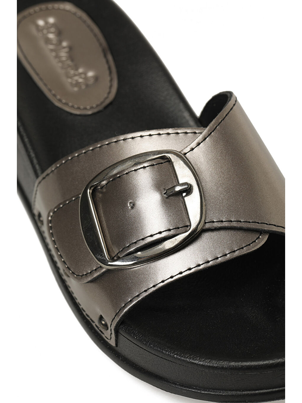 Gri 409018.Z6FX Gümüş Kadın Ev Terliği-6