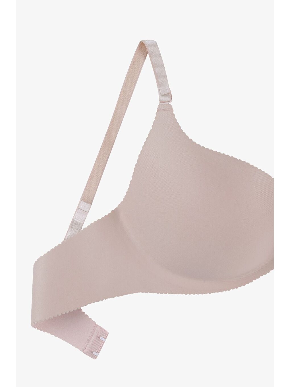 Ekru Kadın Seamless - Lazer Kesim Dikişsiz Push Up Ten Sütyen-1