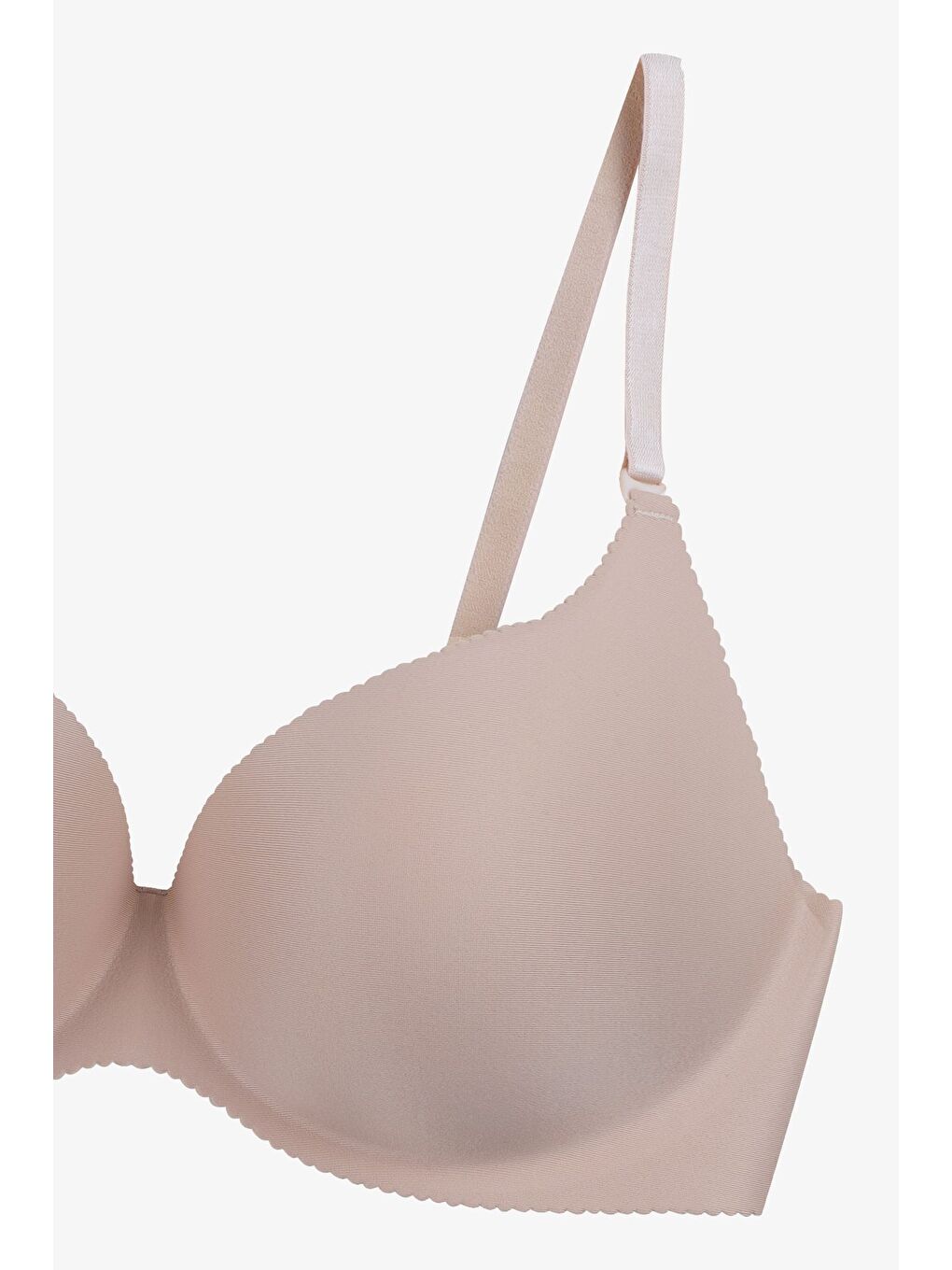 Ekru Kadın Seamless - Lazer Kesim Dikişsiz Push Up Ten Sütyen-3