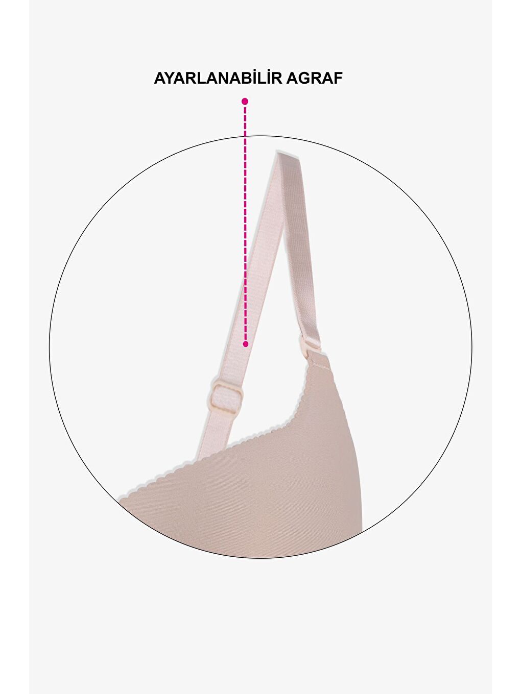 Ekru Kadın Seamless - Lazer Kesim Dikişsiz Push Up Ten Sütyen-5