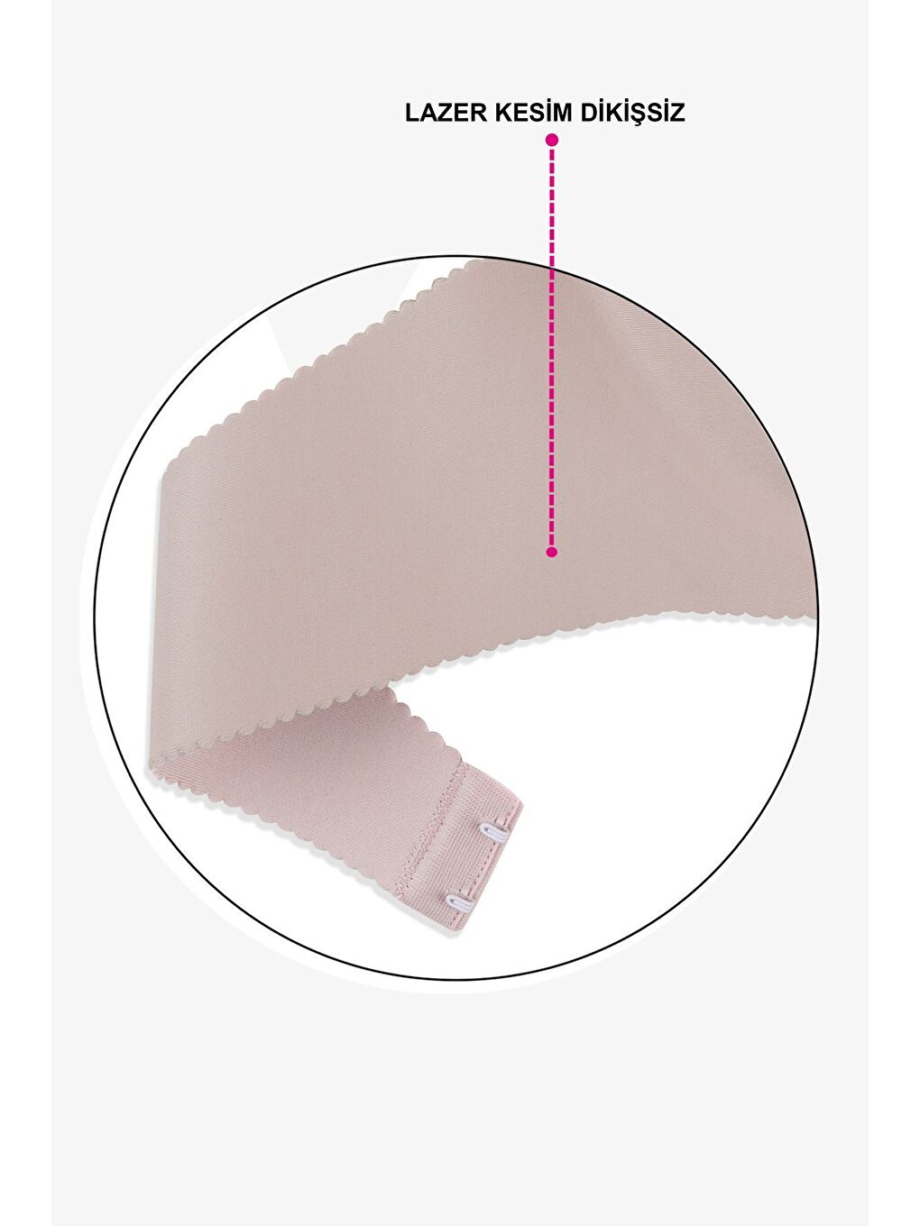 Ekru Kadın Seamless - Lazer Kesim Dikişsiz Push Up Ten Sütyen-6