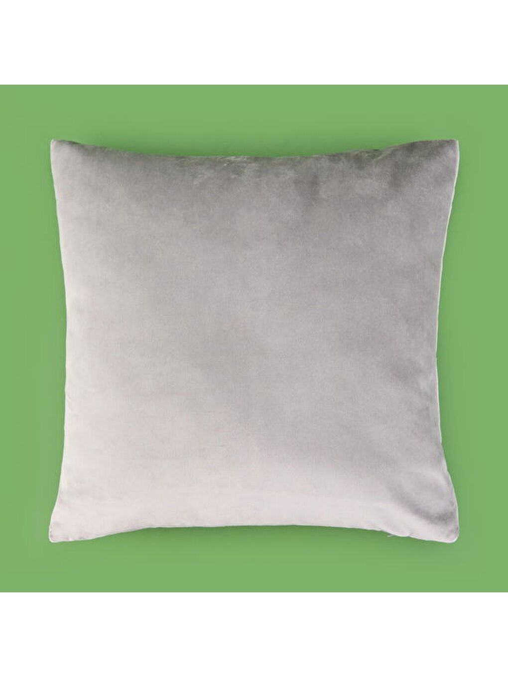 Soft Shiney Kırlent - Gri - 40x40 cm-1