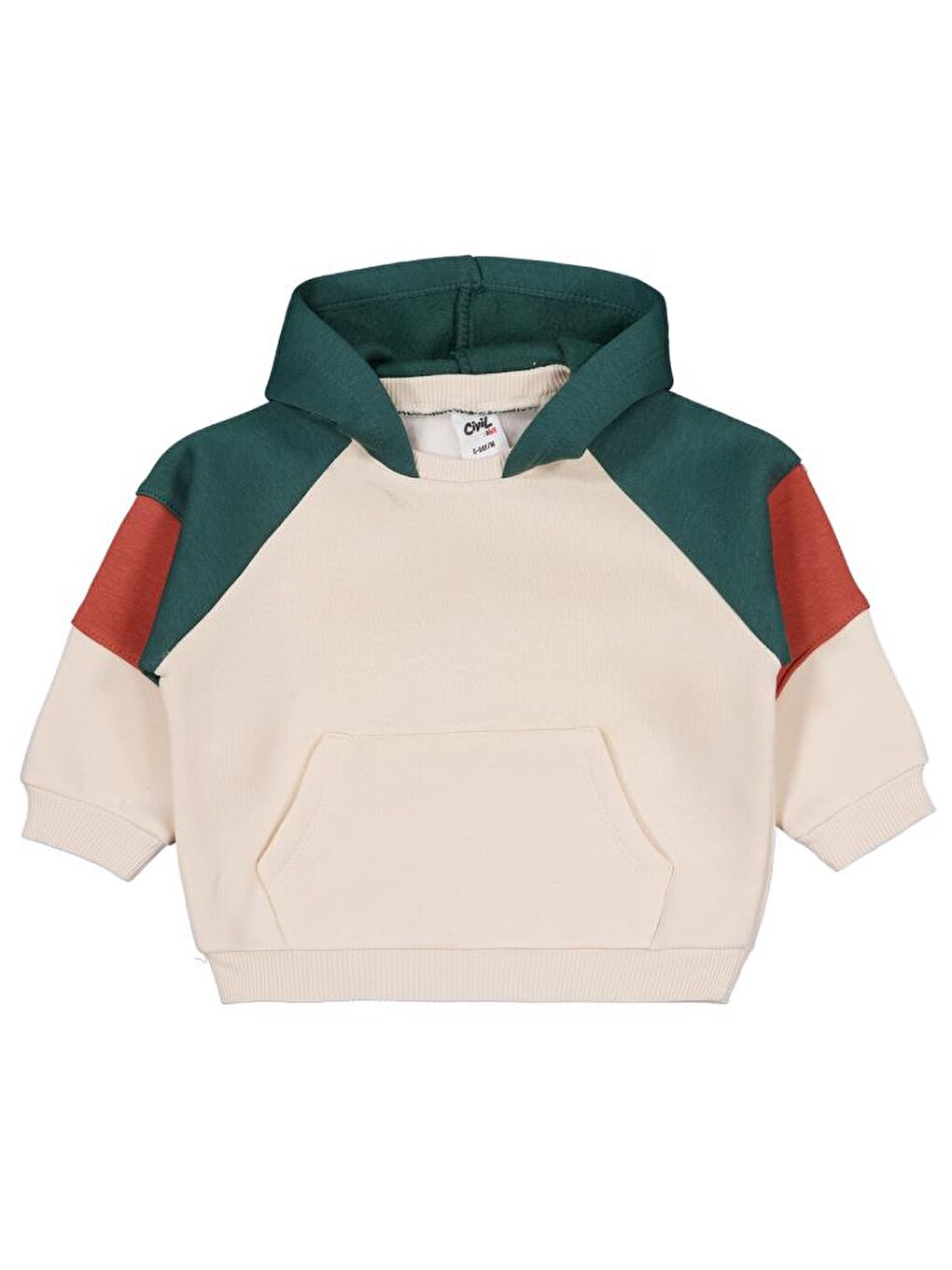Bej Baby Parçalı 6-18 Ay Sweatshirt-1