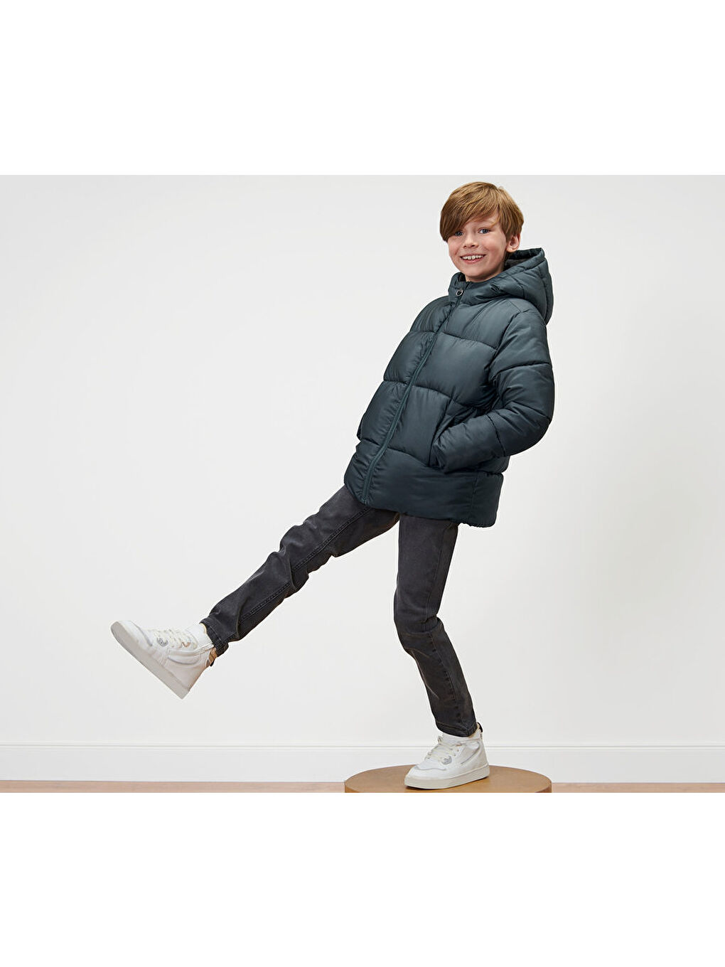 Mavi Erkek Çocuk Termal Mont, Degrade