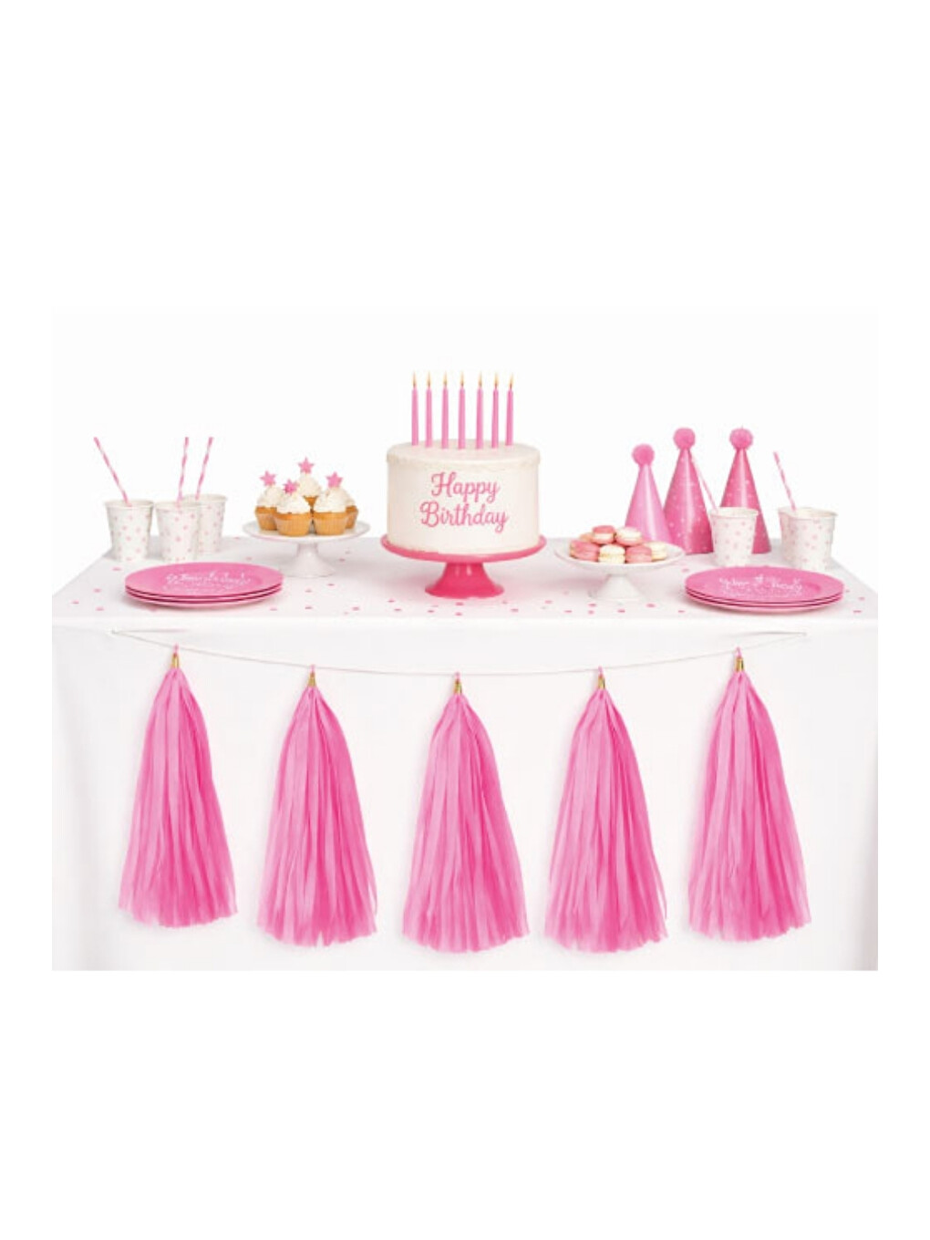 Pembe 5'li Püskül Parti Süsü-1