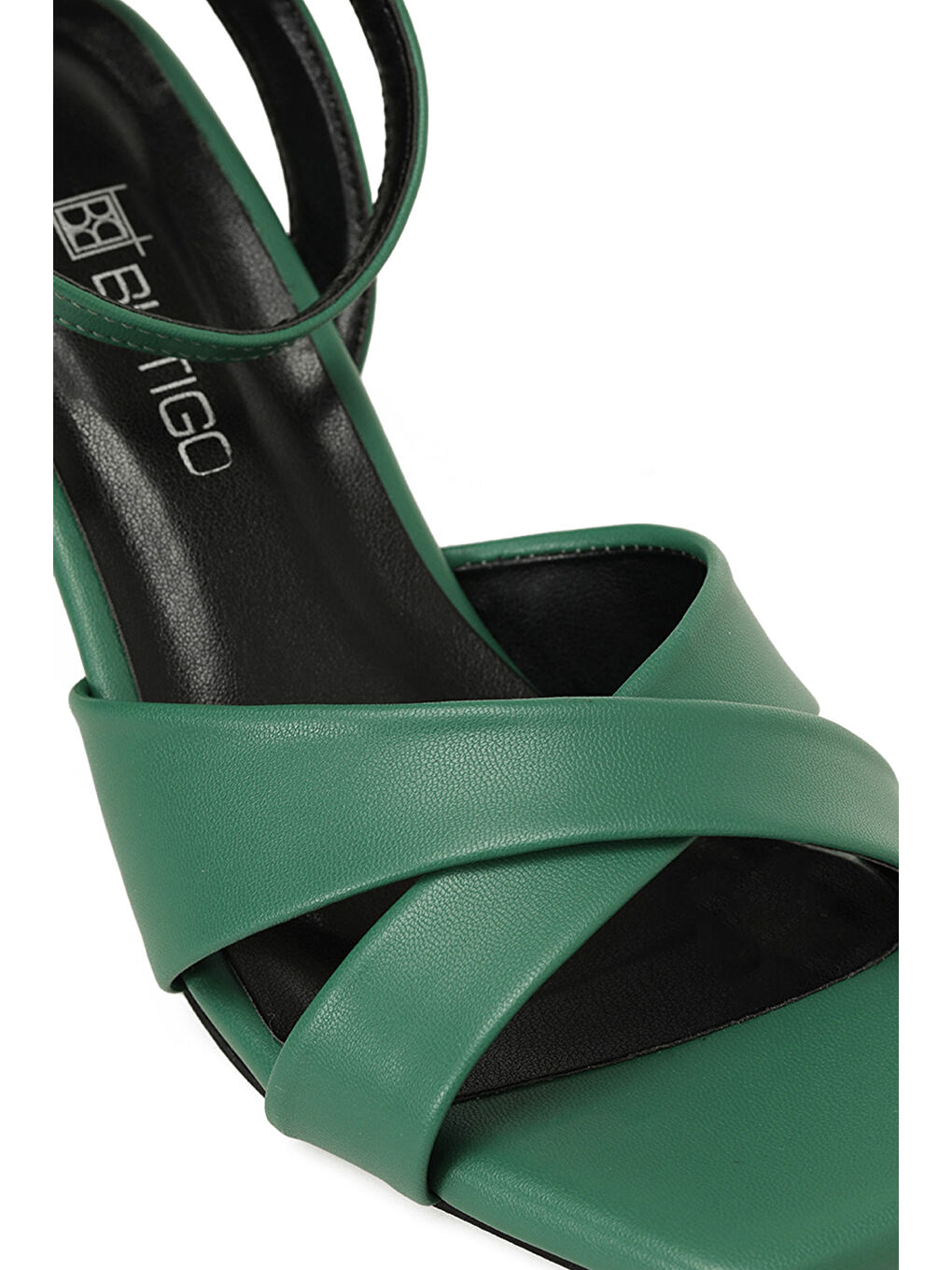 25S-278 5FX Yeşil Kadın Topuklu Sandalet-6