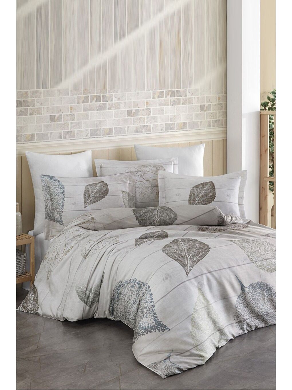 Karışık Family Size Lyocell Nevresim Takımı Folıa