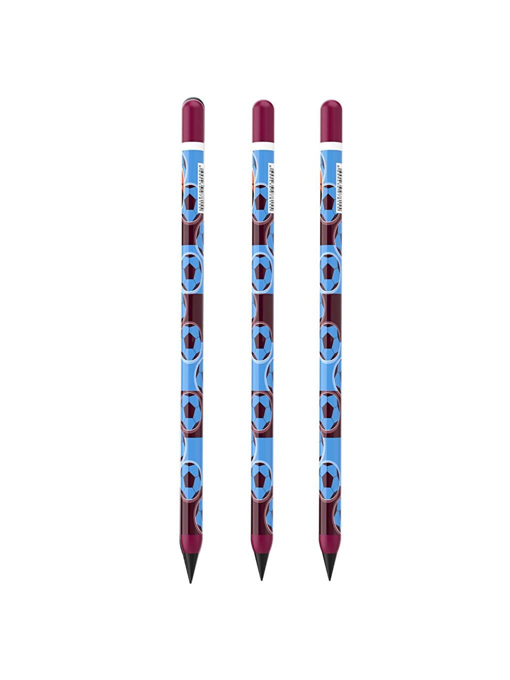 Panpen Taraftar Serisi Bitmeyen Kurşun Kalem Bordo-Mavi (PAN715) 3 Adet