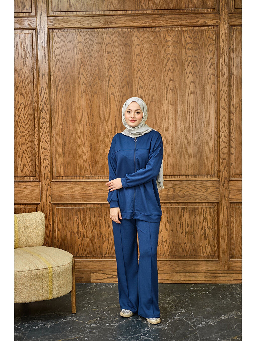 Kadın Cima Detay İkili Takım Lacivert-3