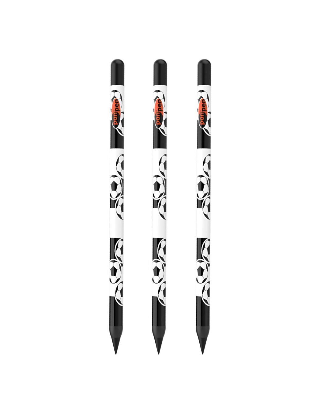 Panpen Taraftar Serisi Bitmeyen Kurşun Kalem Siyah-Beyaz (PAN715) 3 Adet